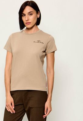 Bluzka damska elegancka Aeronautica Militare ze sklepu: Gomez Fashion Store w kategorii: Bluzki damskie - zdjęcie 874714-BD9-10338_AM264W000008477