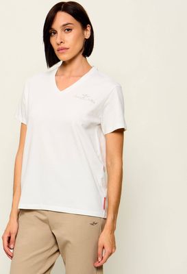 Bluzka damska elegancka Aeronautica Militare ze sklepu: Gomez Fashion Store w kategorii: Bluzki damskie - zdjęcie 874714-BD9-10338_AM264W000009002