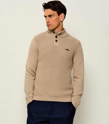 Sweter męski zimowy Aeronautica Militare ze sklepu: Gomez Fashion Store w kategorii: Swetry męskie - zdjęcie 874714-BD9-10338_AM265M000044476