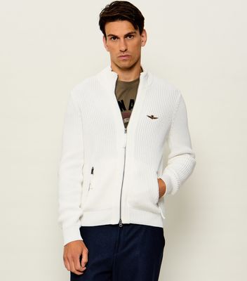 Sweter męski zimowy Aeronautica Militare ze sklepu: Gomez Fashion Store w kategorii: Swetry męskie - zdjęcie 874714-BD9-10338_AM265M000052002