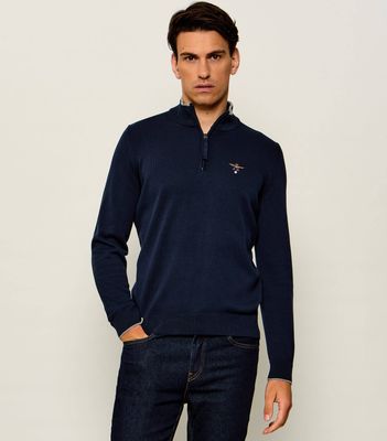 Sweter męski zimowy Aeronautica Militare ze sklepu: Gomez Fashion Store w kategorii: Swetry męskie - zdjęcie 874714-BD9-10338_AM265M000054001