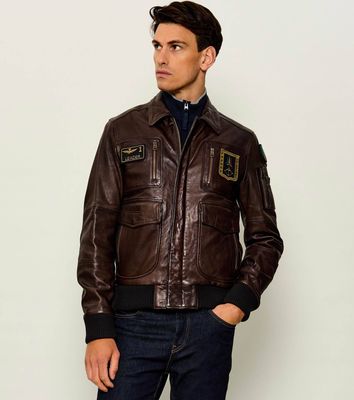 Kurtka męska letnia Aeronautica Militare ze sklepu: Gomez Fashion Store w kategorii: Kurtki męskie - zdjęcie 874714-BD9-10338_AM265M000063450