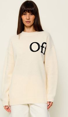 Sweter damski w stylu młodzieżowym Off-White ze sklepu: Gomez Fashion Store w kategorii: Swetry damskie - zdjęcie 874714-BD9-10338_OF265W000004083