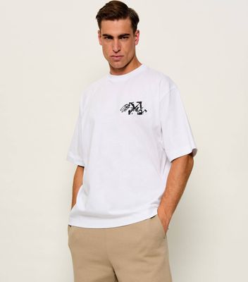 T-shirt męski na wiosnę w stylu młodzieżowym Off White ze sklepu: Gomez Fashion Store w kategorii: T-shirty męskie - zdjęcie 874714-BD9-10338_OF265M000003081