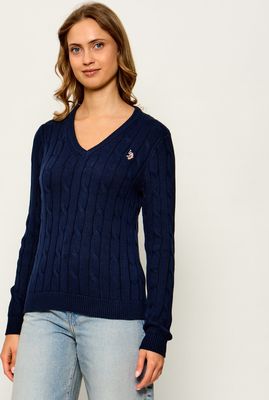 Sweter damski casual US Polo ASSN ze sklepu: Gomez Fashion Store w kategorii: Swetry damskie - zdjęcie 874714-BD9-10338_UO265W000001040