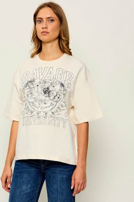 Just Cavalli - Bluzka damska wiosenna ze sklepu: Gomez Fashion Store w kategorii: Bluzki damskie - zdjęcie 874714-BD9-10338_CA264W000024047