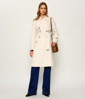 Płaszcz damski jesienny Liu Jo ze sklepu: Gomez Fashion Store w kategorii: Płaszcze damskie - zdjęcie 874714-BD9-10338_LJ264W000104662