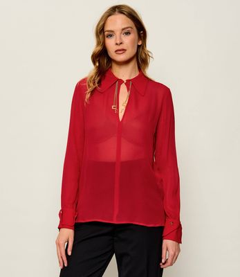 Elisabetta Franchi - Koszula damska jesienna ze sklepu: Gomez Fashion Store w kategorii: Koszule damskie - zdjęcie 874714-BD9-10338_EF264W000086183