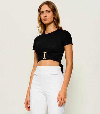 Bluzka damska Elisabetta Franchi ze sklepu: Gomez Fashion Store w kategorii: Bluzki damskie - zdjęcie 874714-BD9-10338_EF264W000117110