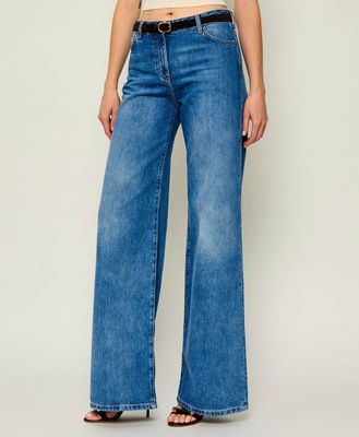 Elisabetta Franchi - Jeansy damskie na wiosnę ze sklepu: Gomez Fashion Store w kategorii: Jeansy damskie - zdjęcie 874714-BD9-10338_EF264W000156577