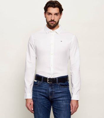 Tommy Jeans - Koszula męska na wiosnę ze sklepu: Gomez Fashion Store w kategorii: Koszule męskie - zdjęcie 874714-BD9-10338_TM185M000164100