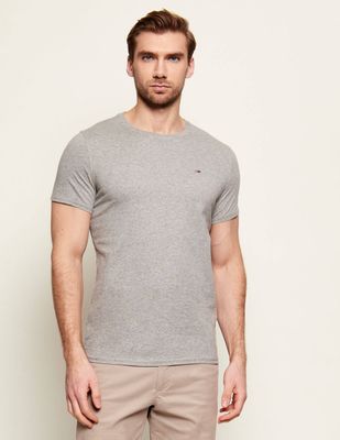T-shirt męski klasyczny Tommy Jeans ze sklepu: Gomez Fashion Store w kategorii: T-shirty męskie - zdjęcie 874714-BD9-10338_TM185M000168038