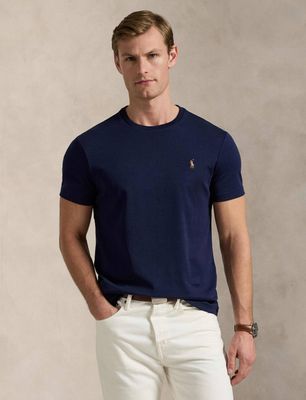 Polo Ralph Lauren - T-shirt męski gładki ze sklepu: Gomez Fashion Store w kategorii: T-shirty męskie - zdjęcie 874714-BD9-10338_PR192M000050H36