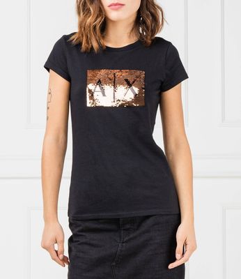 Bluzka damska Armani Exchange ze sklepu: Gomez Fashion Store w kategorii: Bluzki damskie - zdjęcie 874714-BD9-10338_AX195W000085018