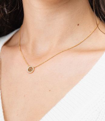 Naszyjnik na wiosnę TORY BURCH ze sklepu: Gomez Fashion Store w kategorii: Naszyjniki - zdjęcie 874714-BD9-10338_TO195W000002783