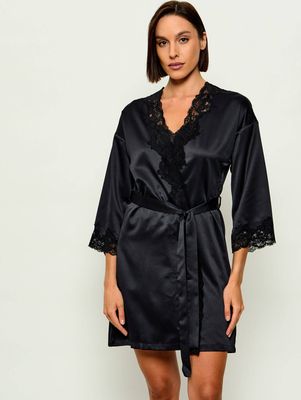 LAUREN RALPH LAUREN - Szlafrok damski zimowy ze sklepu: Gomez Fashion Store w kategorii: Szlafroki damskie - zdjęcie 874714-BD9-10338_RL195W000024W89