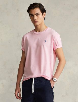 T-shirt męski sportowy bez wzorów Polo Ralph Lauren ze sklepu: Gomez Fashion Store w kategorii: T-shirty męskie - zdjęcie 874714-BD9-10338_PR202M000092Y53