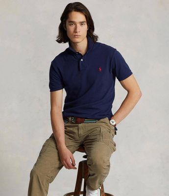 T-shirt męski sportowy bez wzorów Polo Ralph Lauren ze sklepu: Gomez Fashion Store w kategorii: T-shirty męskie - zdjęcie 874714-BD9-10338_PR202M000107Y69
