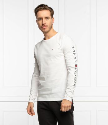 T-shirt męski bez wzorów Tommy Hilfiger ze sklepu: Gomez Fashion Store w kategorii: T-shirty męskie - zdjęcie 874714-BD9-10338_TH205M000008D96
