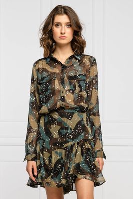 Koszula damska w stylu klasycznym młodzieżowa Guess ze sklepu: Gomez Fashion Store w kategorii: Koszule damskie - zdjęcie 874714-BD9-10338_GJ205W000101F32