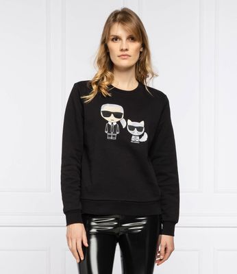 Bluza damska na wiosnę Karl Lagerfeld ze sklepu: Gomez Fashion Store w kategorii: Bluzy damskie - zdjęcie 874714-BD9-10338_KL211W000070666