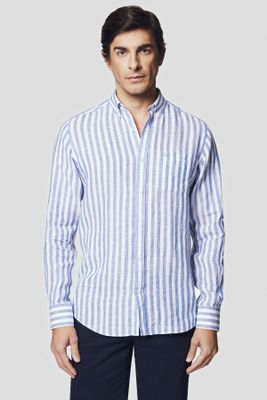 Koszula męska casual Lancerto ze sklepu: Lancerto S.A. w kategorii: Koszule męskie - zdjęcie 938E51-772-11513_KO073124000024.NIEBIESKI