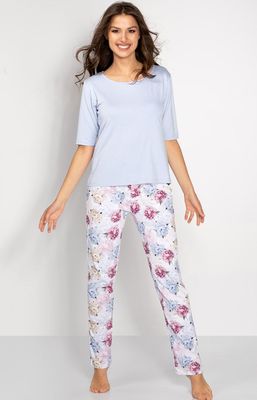 Piżama w kwiaty casual ze sklepu: Intymna w kategorii: Piżamy damskie - zdjęcie 9621D59-45C-2676_177097