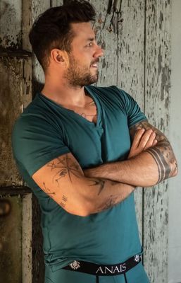 T-shirt męski bez wzorów ze sklepu: Intymna w kategorii: T-shirty męskie - zdjęcie 9621D59-45C-2676_192370