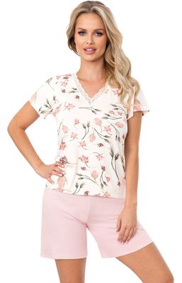 Piżama w kwiaty ze sklepu: Intymna w kategorii: Piżamy damskie - zdjęcie 9621D59-45C-2676_206017