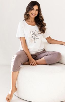 Piżama casual w nadruki ze sklepu: Intymna w kategorii: Piżamy damskie - zdjęcie 9621D59-45C-2676_227404