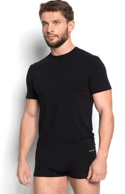 T-shirt męski w sportowym stylu bez wzorów ze sklepu: Intymna w kategorii: T-shirty męskie - zdjęcie 9621D59-45C-2676_70775