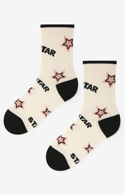 Skarpetki damskie w abstrakcyjnym wzorze casual Marilyn ze sklepu: Primodo w kategorii: Skarpetki damskie - zdjęcie A0D05E-522-13421_181629