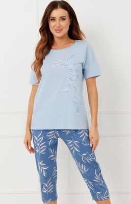 Piżama z nadrukami Italian Fashion ze sklepu: Primodo w kategorii: Piżamy damskie - zdjęcie A0D05E-522-13421_226780