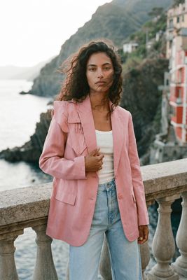 NAOKO-STORE.pl - Marynarka na wiosnę letni ze sklepu: NAOKO w kategorii: Marynarki damskie - zdjęcie A8F38C0-26C-6400_15911977746805