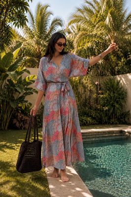 NAOKO-STORE.pl - Sukienka boho ze sklepu: NAOKO w kategorii: Sukienki - zdjęcie A8F38C0-26C-6400_7053134528678