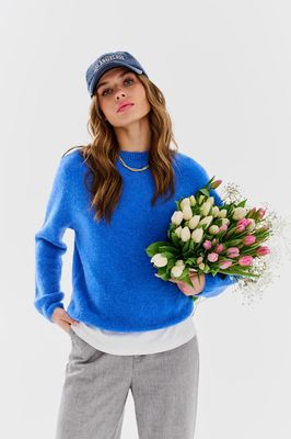 Sweter damski casual NAOKO-STORE.pl ze sklepu: NAOKO w kategorii: Swetry damskie - zdjęcie A8F38C0-26C-6400_8649432170841