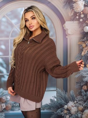 Sweter damski gładki Olika ze sklepu: olika.com.pl w kategorii: Swetry damskie - zdjęcie AE84B5C-5EA-3073_18492