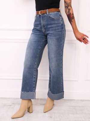 Jeansy damskie na wiosnę casual Olika ze sklepu: olika.com.pl w kategorii: Jeansy damskie - zdjęcie AE84B5C-5EA-3073_20811
