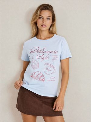 Bluzka damska z napisami ze sklepu: Sinsay w kategorii: Bluzki damskie - zdjęcie CC22A15-4CA-6968_000HB