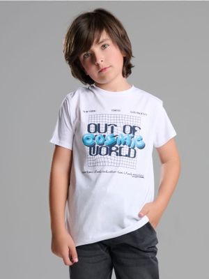 T-shirt chłopięce Sinsay ze sklepu: Sinsay w kategorii: T-shirty chłopięce - zdjęcie CC22A15-4CA-6968_008GA