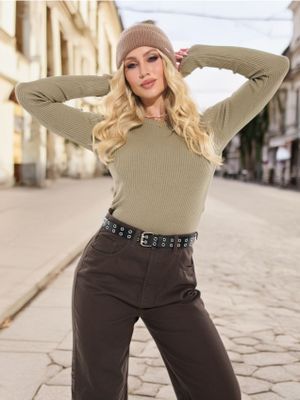 Sweter damski ze sklepu: Sinsay w kategorii: Swetry damskie - zdjęcie CC22A15-4CA-6968_015AU