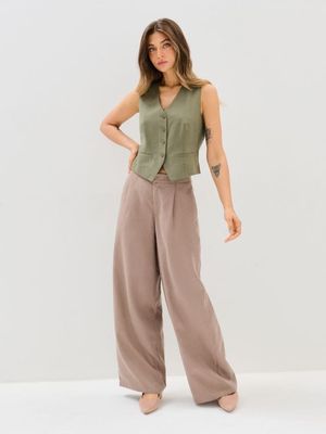 Spodnie damskie w stylu retro ze sklepu: Sinsay w kategorii: Spodnie damskie - zdjęcie CC22A15-4CA-6968_043JJ