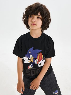 T-shirt chłopięce w nadruki Sinsay ze sklepu: Sinsay w kategorii: T-shirty chłopięce - zdjęcie CC22A15-4CA-6968_195JN