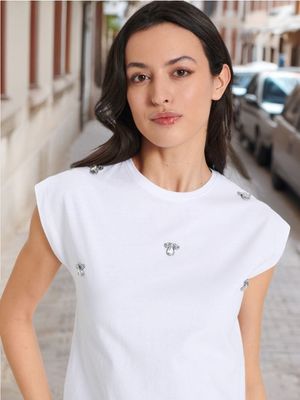 Bluzka damska na lato Sinsay ze sklepu: Sinsay w kategorii: Bluzki damskie - zdjęcie CC22A15-4CA-6968_247AC