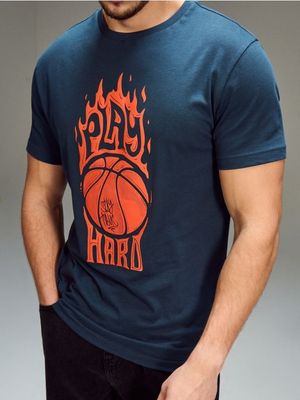 T-shirt męski ze sklepu: Sinsay w kategorii: T-shirty męskie - zdjęcie CC22A15-4CA-6968_256HL