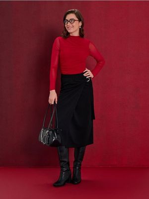 Spódnica casual Sinsay ze sklepu: Sinsay w kategorii: Spódnice - zdjęcie CC22A15-4CA-6968_260GZ