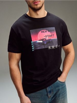 T-shirt męski letni ze sklepu: Sinsay w kategorii: T-shirty męskie - zdjęcie CC22A15-4CA-6968_262HL