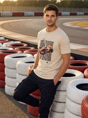 T-shirt męski młodzieżowy ze sklepu: Sinsay w kategorii: T-shirty męskie - zdjęcie CC22A15-4CA-6968_263HL