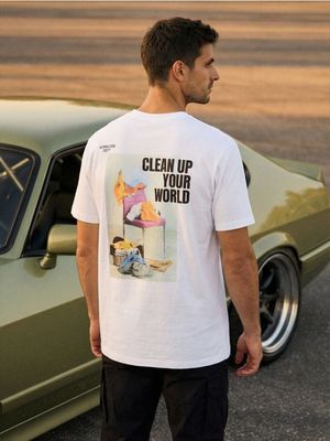 T-shirt męski na lato ze sklepu: Sinsay w kategorii: T-shirty męskie - zdjęcie CC22A15-4CA-6968_271HL
