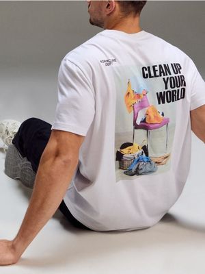 T-shirt męski na lato ze sklepu: Sinsay w kategorii: T-shirty męskie - zdjęcie CC22A15-4CA-6968_271HL